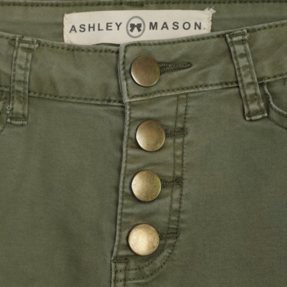 Ashley Mason Skinny Button Fly Stretch Jeans size 5 Juniors - Picture 5 of 10
